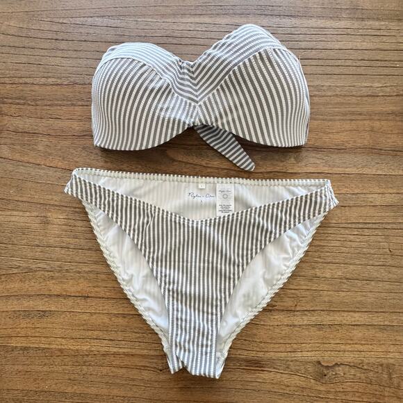 Rylee + Cru Women's Strapless Bikini - Size L - Picture 1 of 8